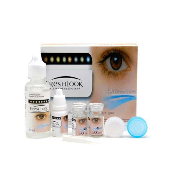 Lentilles Freshlook + Solution Nettoyante + Garde Lentilles