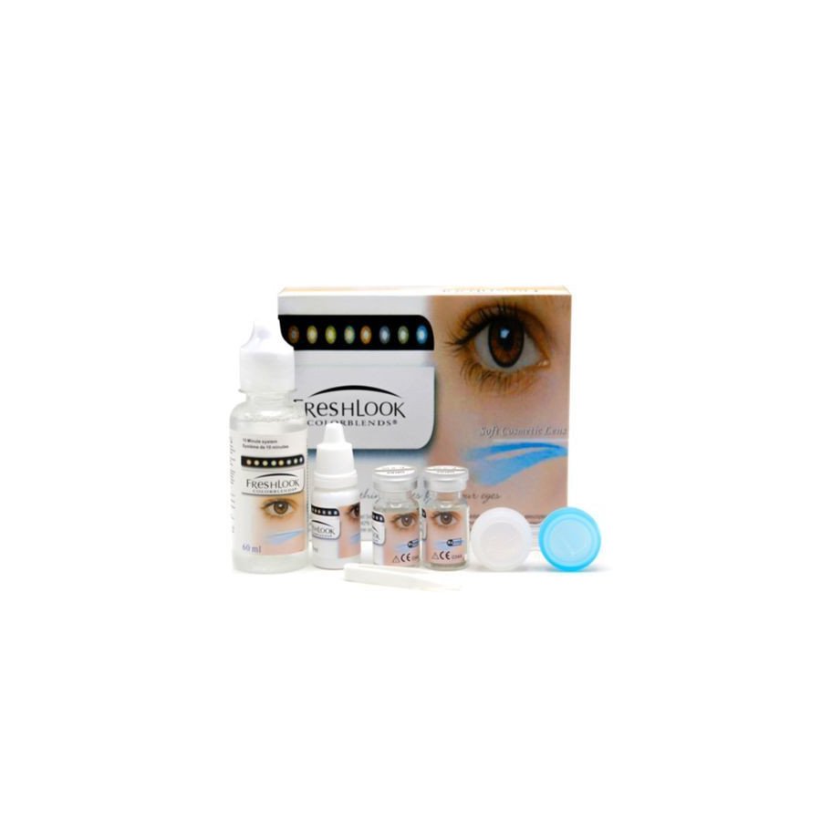 Lentilles Freshlook + Solution Nettoyante + Garde Lentilles