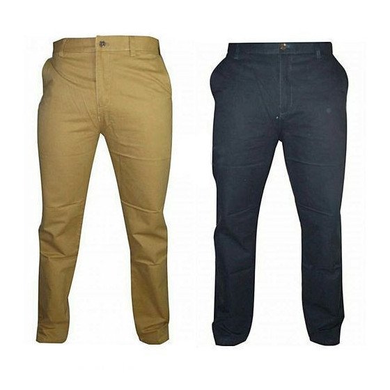 Pack de 2 Pantalons Chinos Fit Homme - Bleu Marron