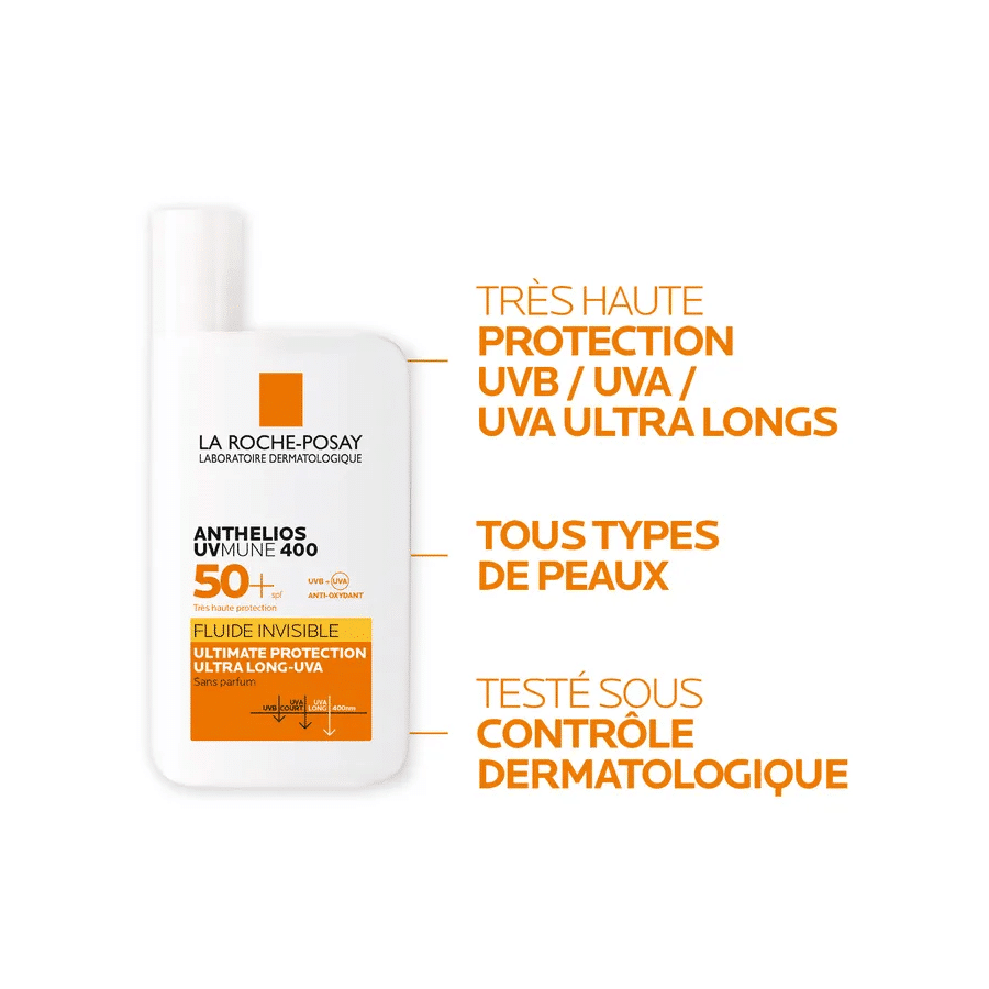 La Roche-Posay Anthelios UVMUNE 400 Fluide Invisible Spf50+ 50ml Sans Parfum La Roche-Posay Anthelios UVMUNE 400 Fluide Invisible Spf50+ 50ml Sans Parfum