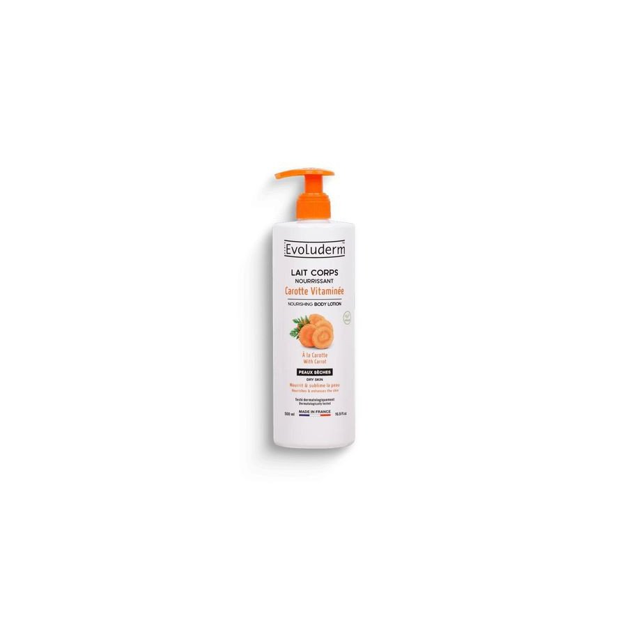 Lait de corps hydratantes Evoluderm carotte 500ml Lait de corps hydratantes Evoluderm carotte 500ml