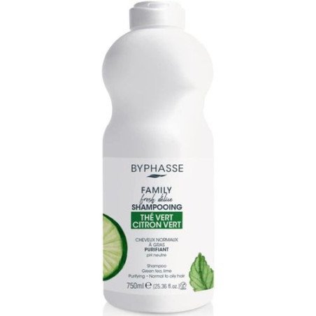 Byphasse Family Fresh Delice Shampoing Citron Vert et Thé Vert 750 ml