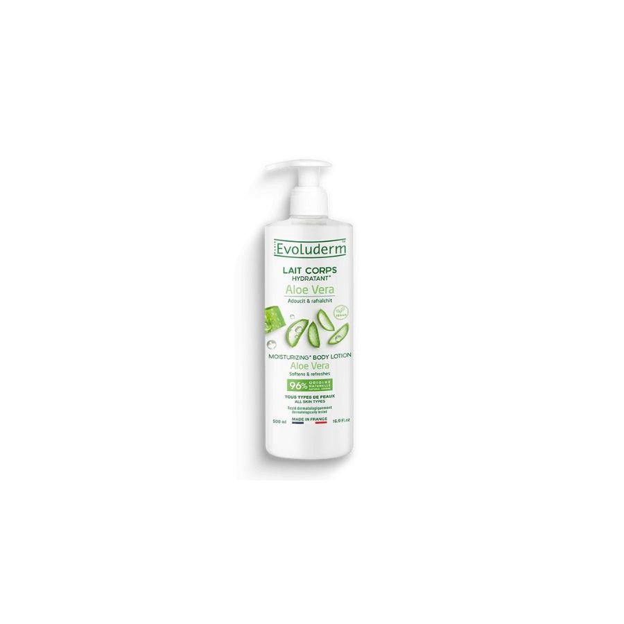 Lait de corps hydratantes evoluderm aloe