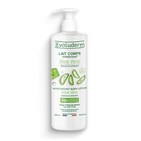 Lait de corps hydratantes evoluderm aloe