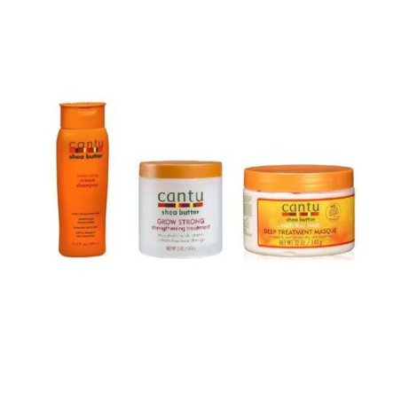 Gamme cantu Grow Strong 173g + Cantu Shampoo + Cantu Deep Masque