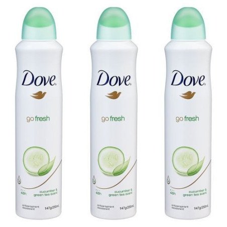 Pack de 3 désodorisant dove concombre 250ml