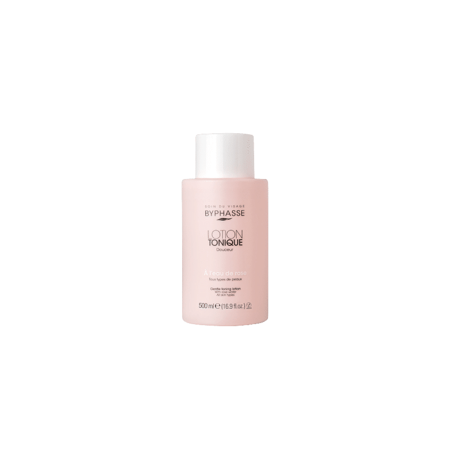 BYPHASSE Lotion tonique à l’eau de rose tous types de peaux 500 ml BYPHASSE Lotion tonique à l’eau de rose tous types de peaux 500 ml