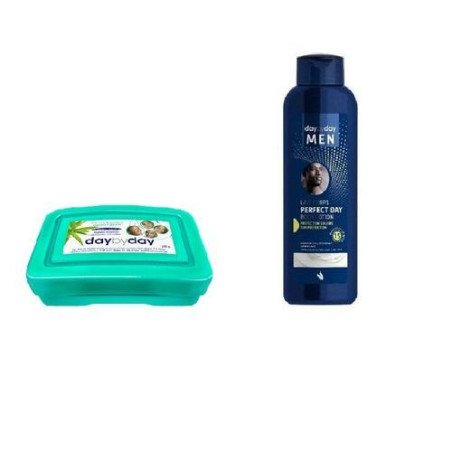 Lait corps Perfect Day Men PLUS savon day by day aloe vera