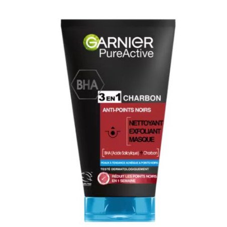 Garnier Nettoyant 3 en 1 Charbon Anti-Points Noirs