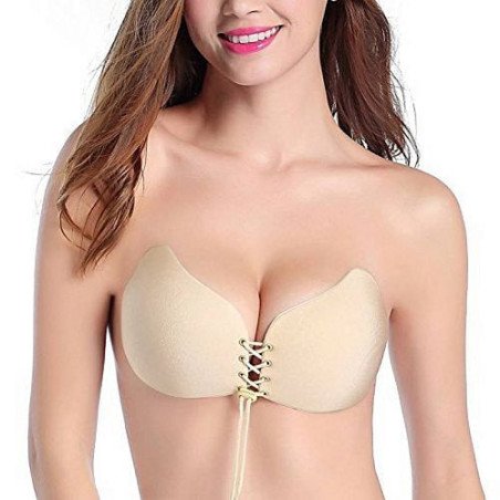 Soutien-Gorge Auto Adhésif Beige - Taille B - Beige