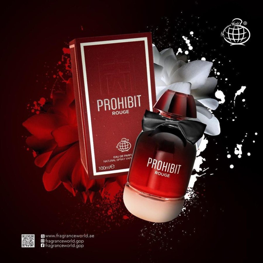Eau de parfum fragrance prohibit rouge Eau de parfum fragrance prohibit rouge