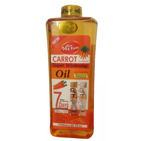 VEET GOLD CARROT HUILE ECLAIRCISSANTE ILLUMINATRICE ET ANTI IMPERFECTIONS 1000 ML