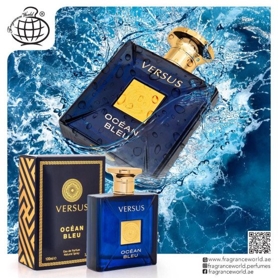 Versus Ocean Bleu | Eau de parfum 100 ml | par Fragrance World *Inspiré par Dylan Blue*