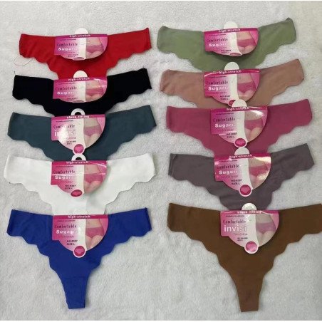 Lot de 12 slip invisible