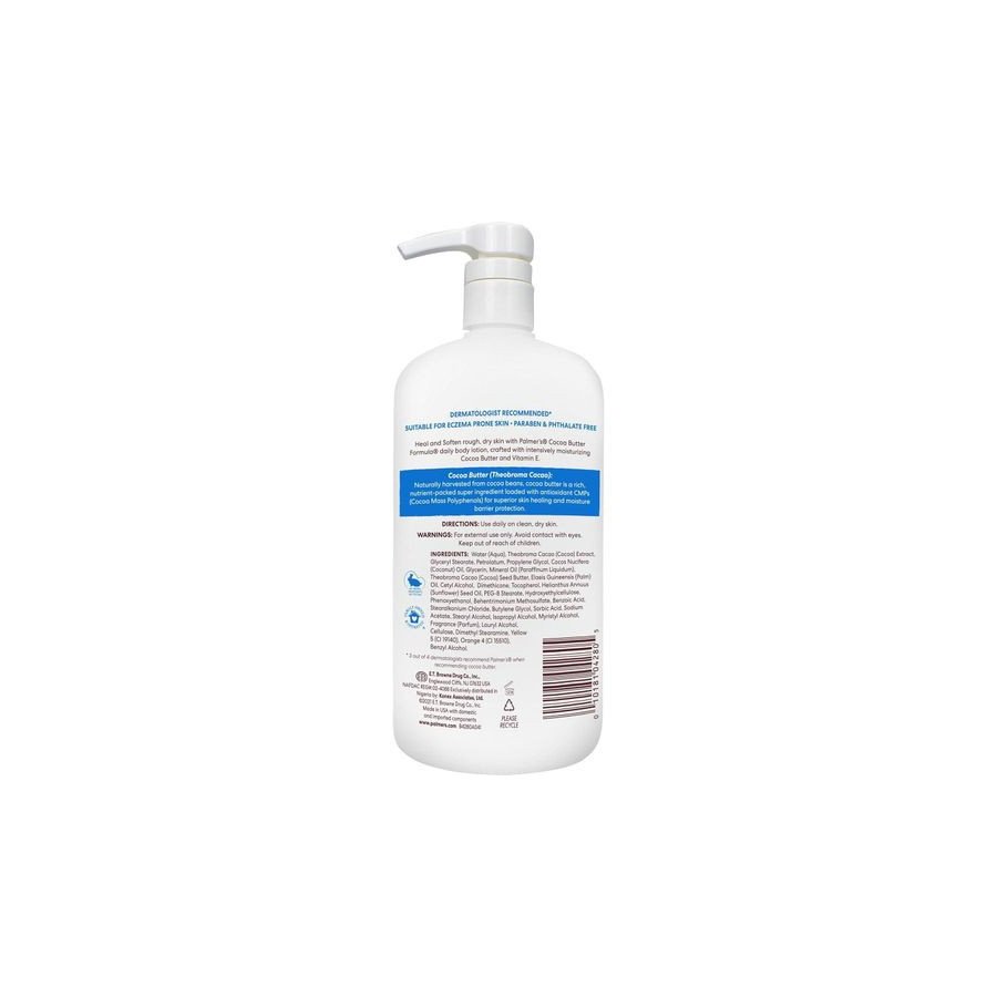 PALMER'S Lait thérapeutique quotidienne pour la peau Butter Formula - Flacon pompe - 1Litres