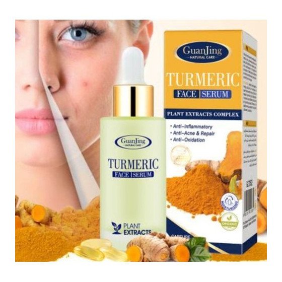 White Label Sérum curcuma - L'élimination de l'acné, acide hyaluronique