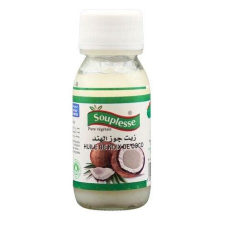 Souplesse Huile de coco pour des cheveux souples et un corps hydratant