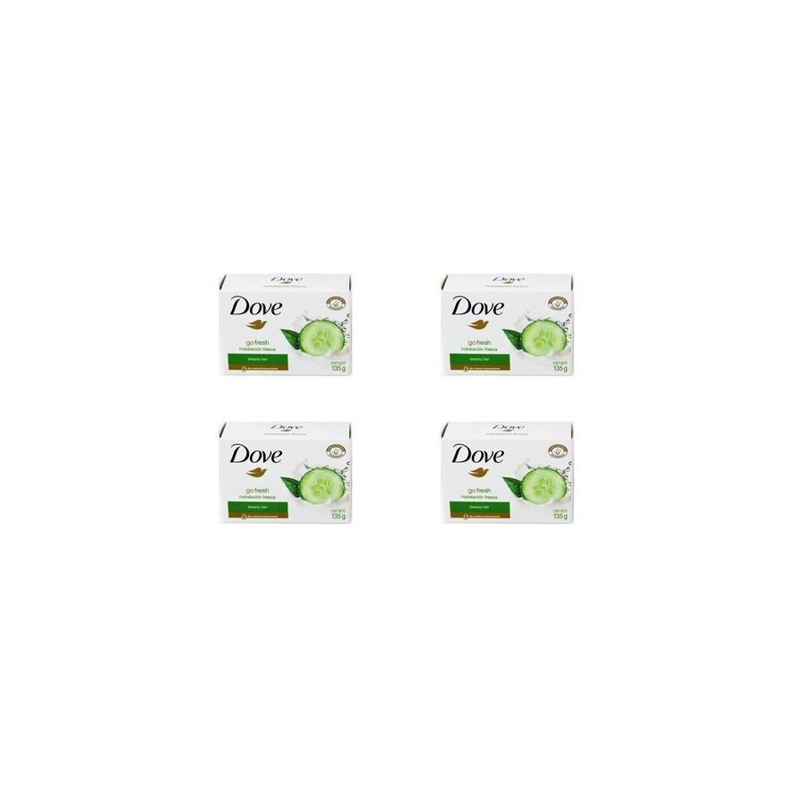 Lot de 4 Savon Dove Go Fresh concombre bar 135g