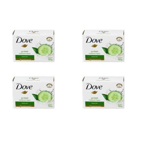 Lot de 4 Savon Dove Go Fresh concombre bar 135g
