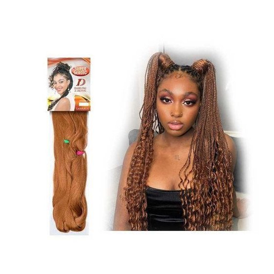 Darling Packet de mèche Super Magic -100% Kanekalon - Couleur 30 - Rousse
