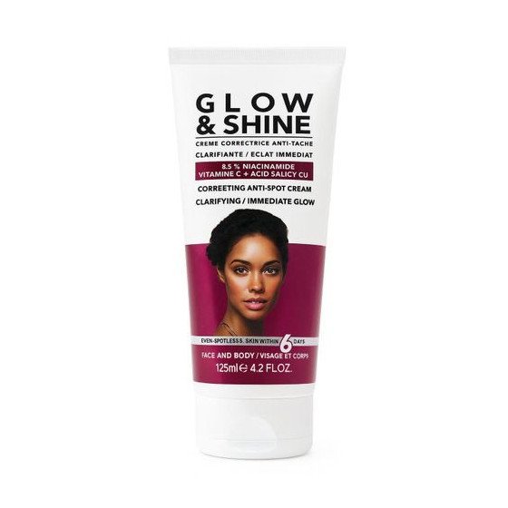 Glow & Shine Crème Correctrice Anti-Tache – Clarifiante & Éclat Immédiat (Visage & Corps) - 350 ml