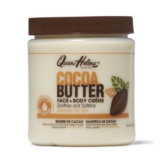 Queen Heléne - Crème Visage & corps cocoa Butter - Pour Peau Séche - 425 Gr