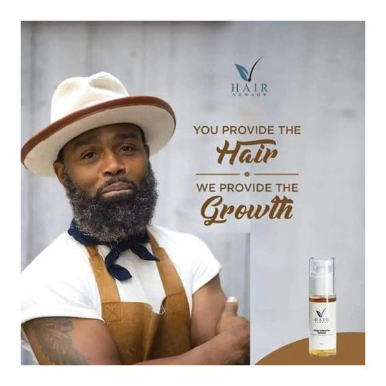 Hair Now Now Sérum de croissance 100% naturel, Réparateur pousse rapide cheveux et barbe