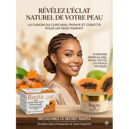 Crème visage rasita papaye carottes