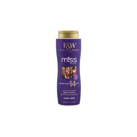 Lotion corporelle Super Eclaircissant "F&W MISS WHITE" 7 jours