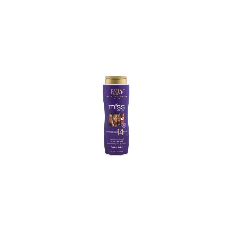 Lotion corporelle Super Eclaircissant "F&W MISS WHITE" 7 jours