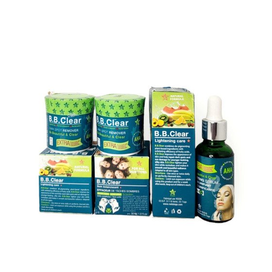 Crèmes éclaircissantes       B.B. Clear 2 Crémes Et Sérum Éclaircissant Éffaceur Des Tâches