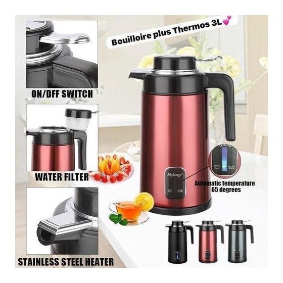 Chauffage électrique + Thermos capacité 3,2L