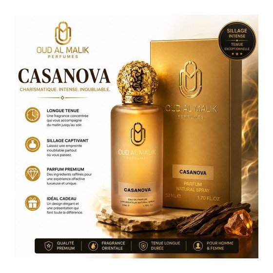 Eau de parfum oude malick casanova 50 ml