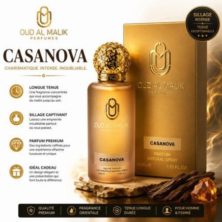Eau de parfum oude malick casanova 50 ml