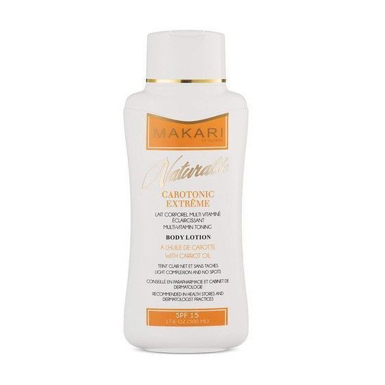 Makari Lait Corporel Multi Vitaminé - Eclaircissant à L'huile De Carotte - 500 ml