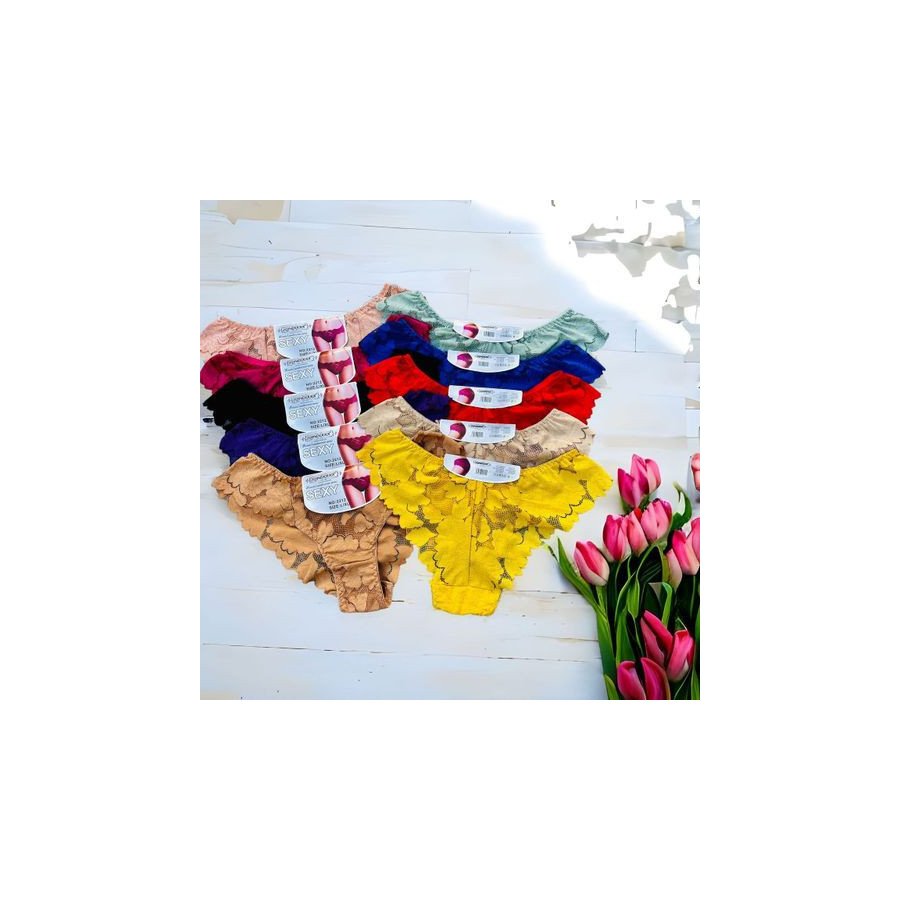 Lot de 10 Slips en Coton pour Fille - Multicolore