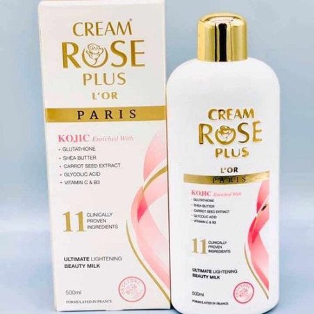 Lait cream rose Plus l'or Kojic - 500 ml