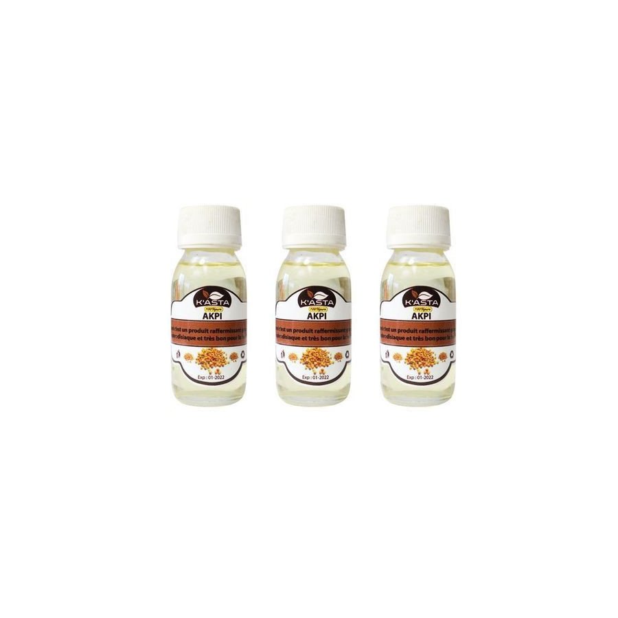 Lot de 3 Huile De akpi 30ml 100% Naturelle