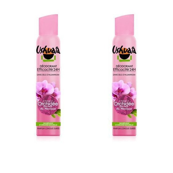 Lot de 2 Déodorants Atomiseur Orchidée - 200 ml