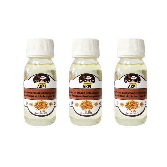 Lot de 3 Huiles De Akpi 30ml 100% Naturelle