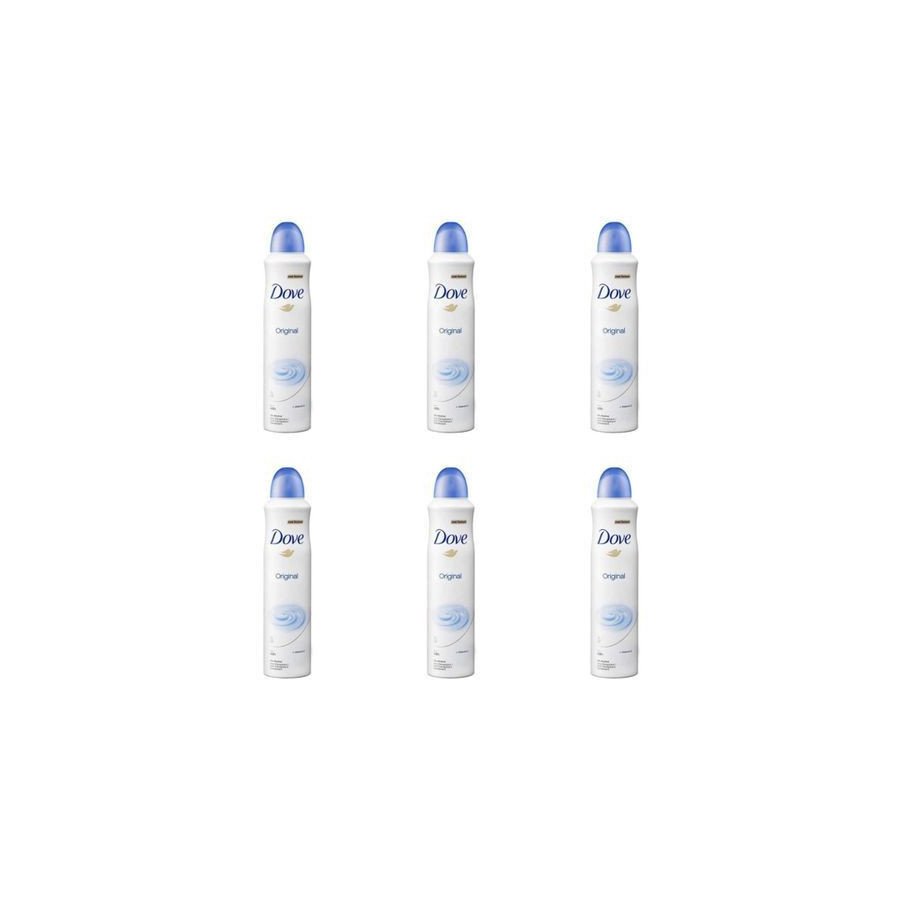 Lot de 6 DOVE Déodorant Spray - 250 ml - Original