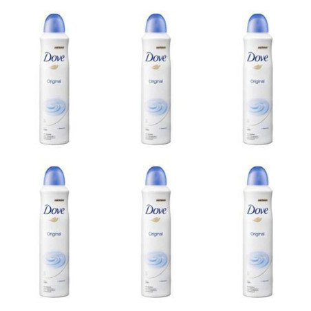 Lot de 6 DOVE Déodorant Spray - 250 ml - Original