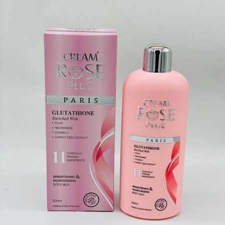 Lait cream rose Plus l'or glutathion - 500 ml