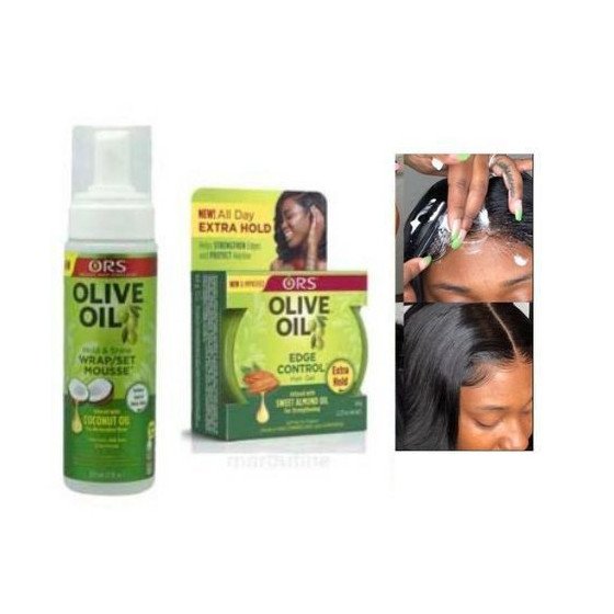 2 in 1 Mousse Coiffante- Olive Oil - Coconut oil + Gel