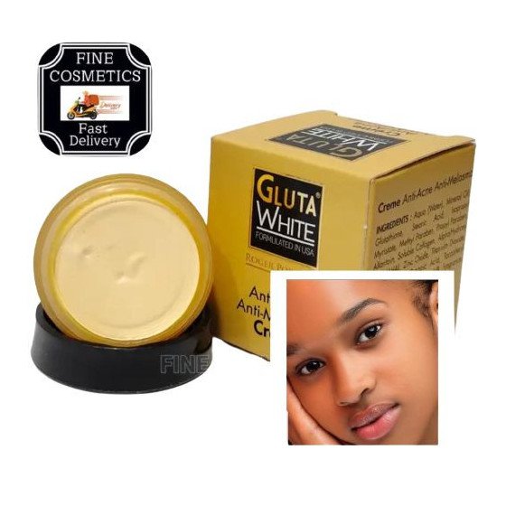 Crème visage éclaircissant glutha white - Blanc