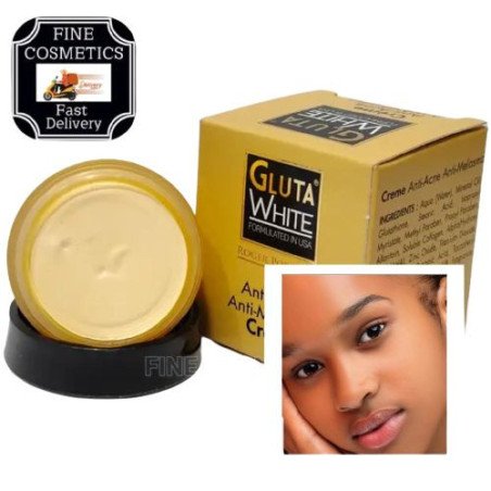 Crème visage éclaircissant glutha white - Blanc