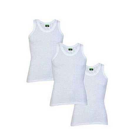 Lot de 3 Sous-Vêtements Homme - 100% Coton -  Blanc