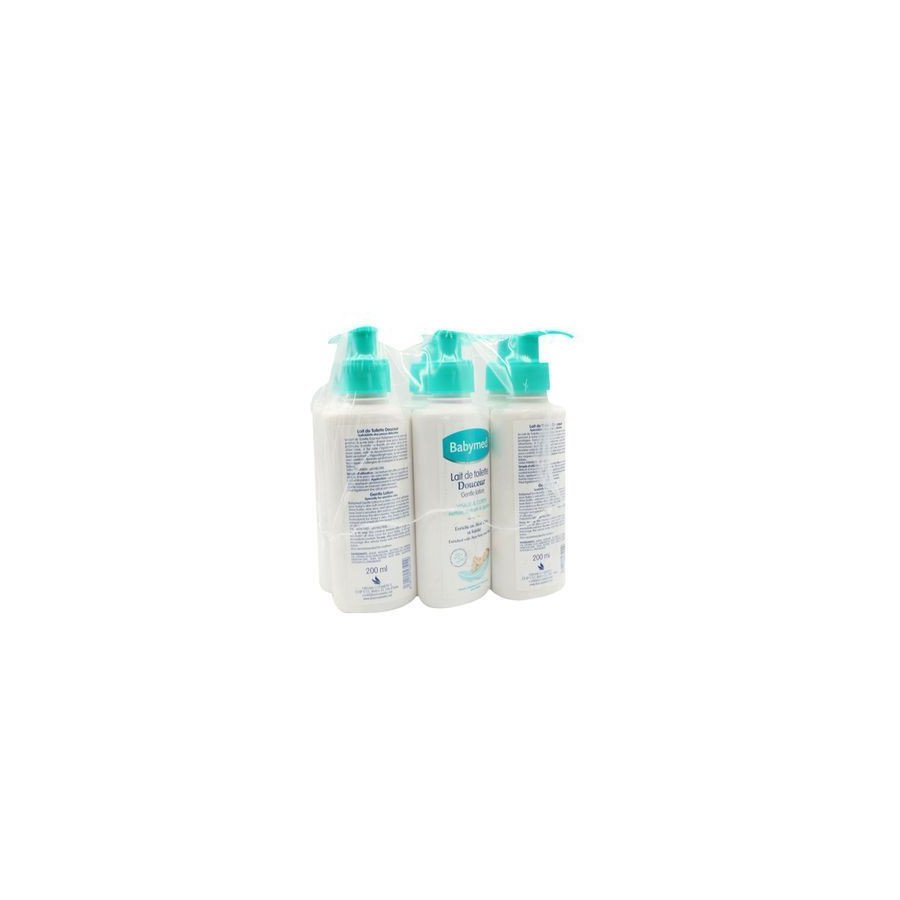 Pack de 6 Lait de toilette Douceur Babymed de 200ml