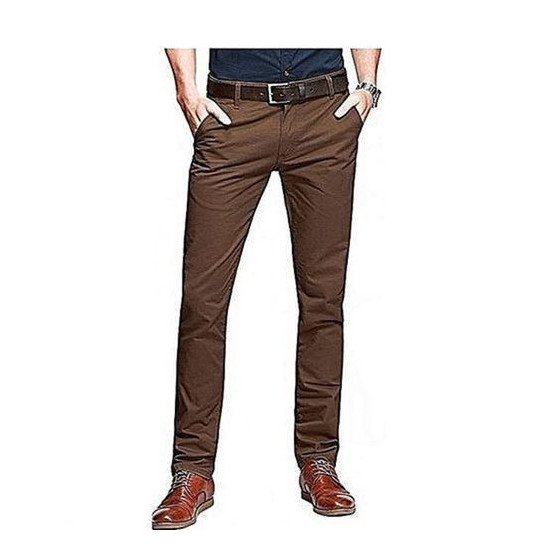 Pantalon Kaki - Marron Tabac