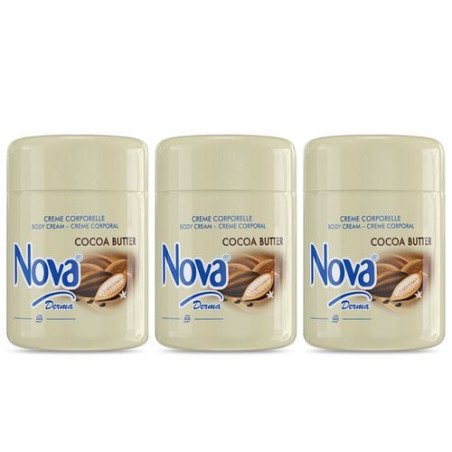 Lot de 3 Nova Lait de corps Derma 1 litre Coco butter